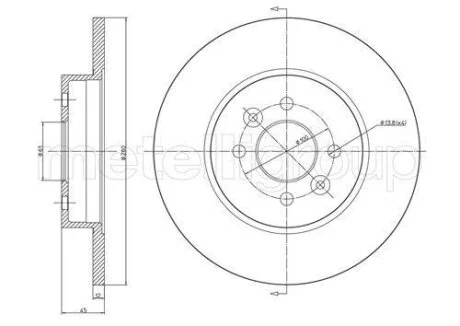 Гальмівний диск Metelli 23-0585C