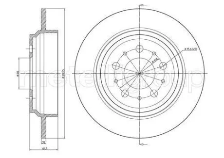 Гальмівний диск Metelli 23-0629C