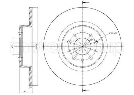 Гальмівний диск Metelli 23-0698C