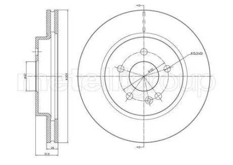 Диск гальмівний Metelli 23-0700C