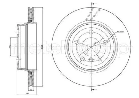 Диск гальмівний Metelli 23-0813C