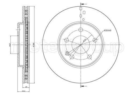 Диск гальмівний Metelli 23-0832C