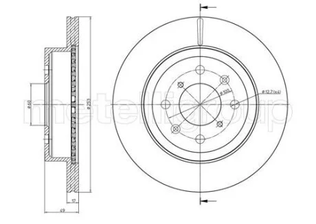 Гальмівний диск Metelli 23-0839C