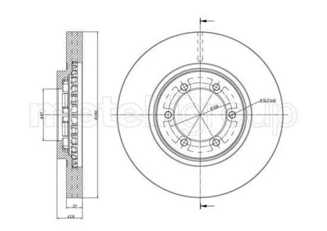 Гальмівний диск Metelli 23-0954C