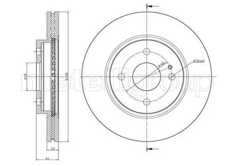 Диск гальмівний Metelli 23-0983