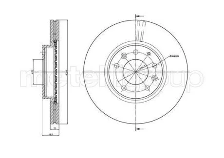 Гальмівний диск Metelli 23-0984C