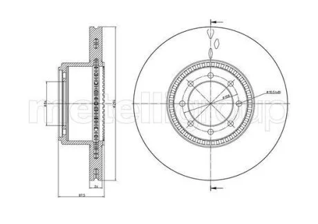Диск гальмівний Metelli 23-0994C