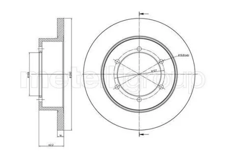 Диск гальмівний Metelli 23-1109C