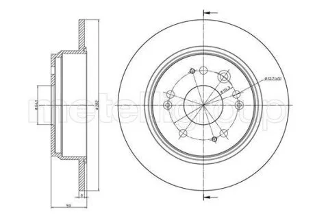 Тормозной диск Metelli 23-1117C