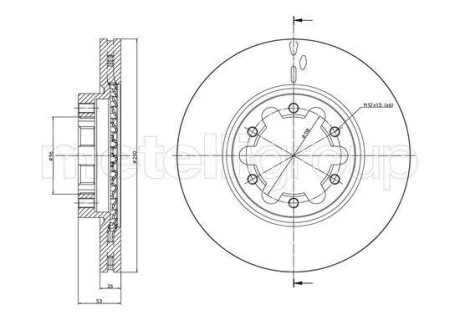Тормозной диск Metelli 23-1178