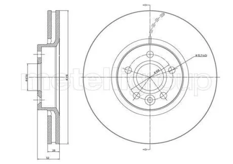 Гальмівний диск Metelli 23-1181C