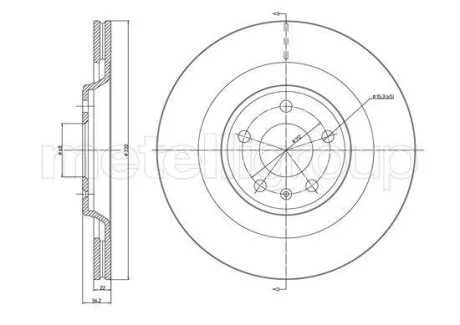 Тормозной диск Metelli 23-1339C