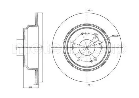 Тормозной диск Metelli 23-1352C