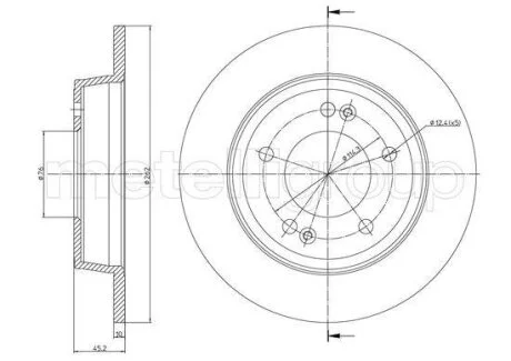 Гальмівний диск Metelli 23-1440C