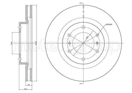 Гальмівний диск Metelli 23-1662C