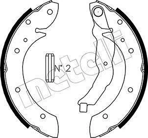 Комплект гальмівних колодок Metelli 53-0015