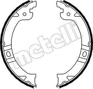 Комплект гальмівних колодок, стоянкове гальмо Metelli 53-0027