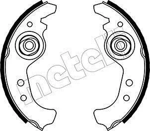 Комплект гальмівних колодок Metelli 53-0063