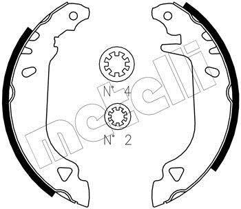 Комплект гальмівних колодок Metelli 530066J