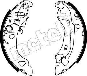 Комплект гальмівних колодок Metelli 53-0070