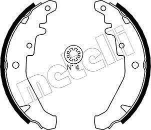 Комплект гальмівних колодок Metelli 53-0078