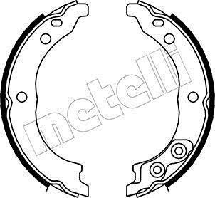 Комплект тормозных колодок, стояночная тормозная система Metelli 530089