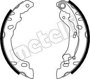 Комплект гальмівних колодок Metelli 530090