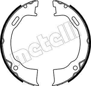 Комплект гальмівних колодок, стоянкове гальмо Metelli 530146