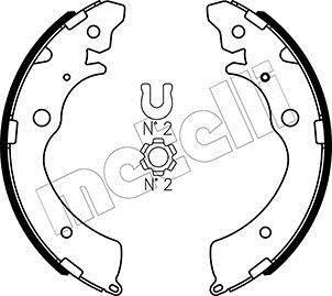 Комплект гальмівних колодок Metelli 530154