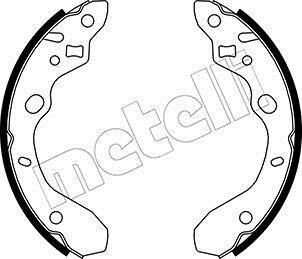 Комплект гальмівних колодок Metelli 530214