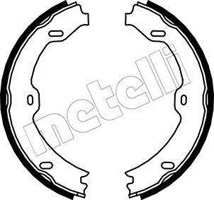 Комплект гальмівних колодок, стоянкове гальмо Metelli 53-0243
