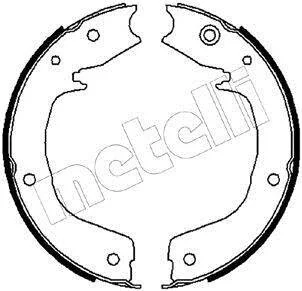 Комплект гальмівних колодок, стоянкове гальмо Metelli 53-0267