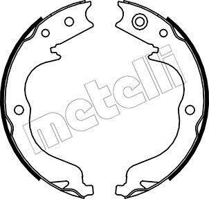 Комплект гальмівних колодок, стоянкове гальмо Metelli 53-0268