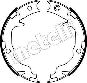 Комплект тормозных колодок, стояночная тормозная система Metelli 530362