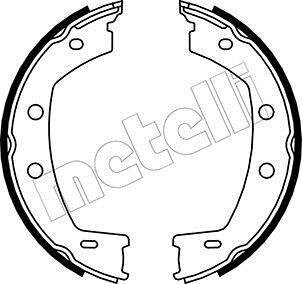 Комплект тормозных колодок, стояночная тормозная система Metelli 53-0374