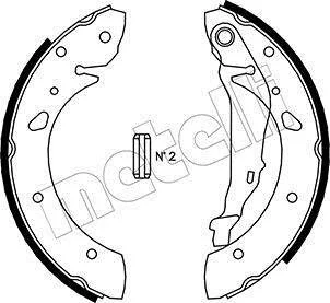 Комплект гальмівних колодок Metelli 53-0430