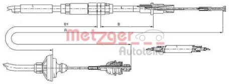 Трос зчеплення METZGER 10.3149