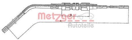 Трос ручного гальма METZGER 10.4132