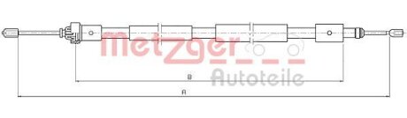 Тросовий привод, стоянкове гальмо METZGER 10.4655