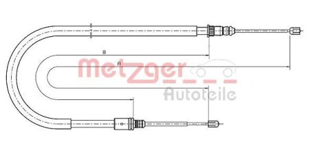 Трос ручного гальма METZGER 10.6791