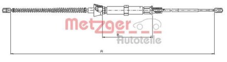 Трос ручного гальма METZGER 10.9032