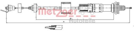 Трос зчеплення METZGER 11.2154