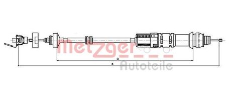 Трос зчеплення METZGER 11.2199