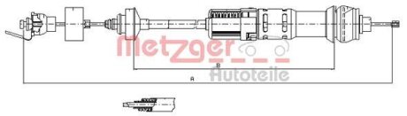 Трос зчеплення METZGER 11.2284