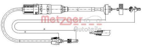 Трос зчеплення METZGER 11.2915