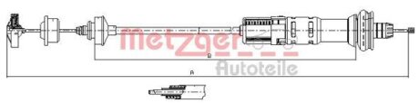 Тросовий привод, привод зчеплення METZGER 11.3058