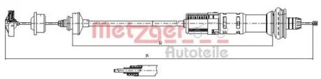 Тросовий привод, привод зчеплення METZGER 11.3058