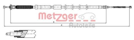 Трос ручного гальма METZGER 12.0717