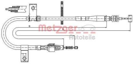 Тросовий привод, стоянкове гальмо METZGER 17.5040