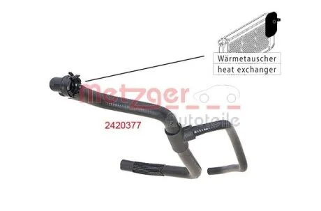 Шланг радіатора METZGER 2420377